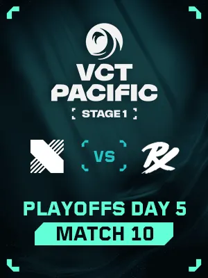 VCT PACIFIC STAGE1 (5.9) - PO M10 : DRX vs PRX