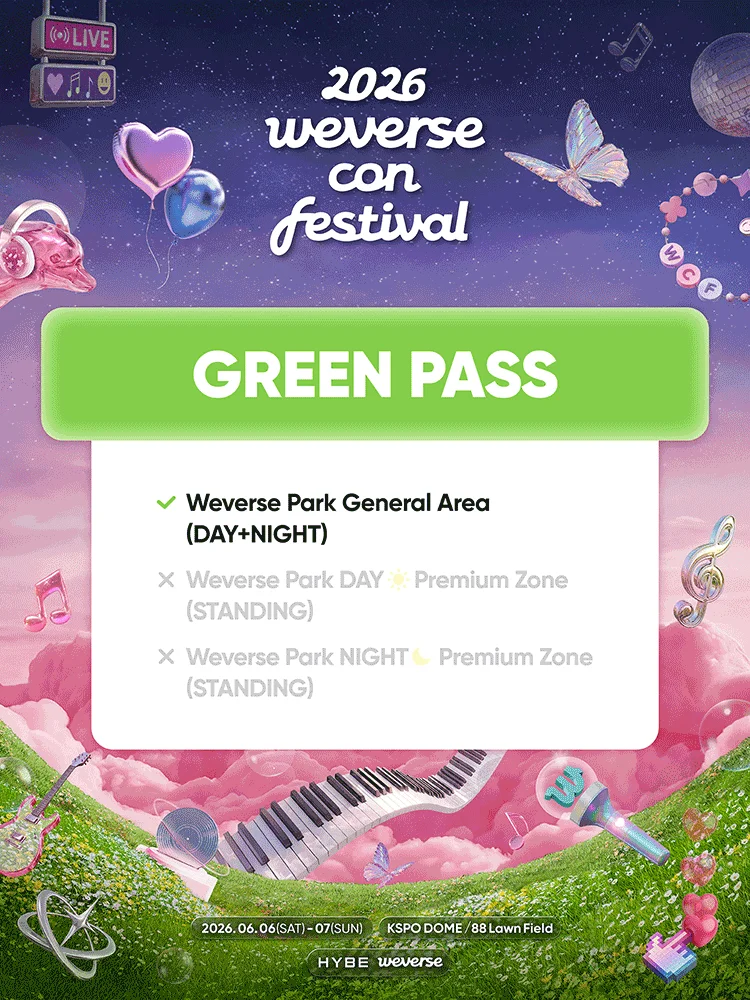 2026 Weverse Con Festival - GREEN PASS